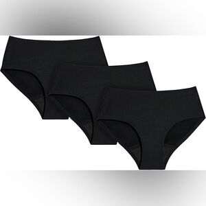 3 pairs KNIX Kt Super Leakproof No-Show Boyshort, Period Underwear - L Large